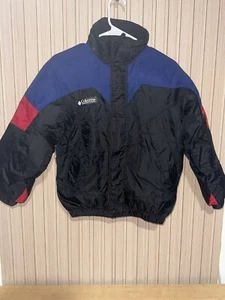 Vintage Columbia Kinder 10/12 Jugend schwarz Tectonite Snowboard Ski Jacke Winter - Bild 1 von 7
