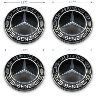 Tapas centrales Mercedes Benz A170 400 00 25 ruedas OEM negro B C CL CLK E G R S SLK Foto 1 de 2