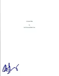 Michael Stuhlbarg Signed Autographed A SERIOUS MAN Full Movie Script COA - Picture 1 of 1