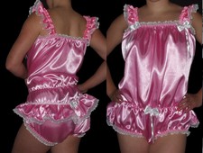 Romper Body sissy maid Satin XL/XXL