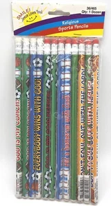 Lápices vintage 2003 novedad religiosos sin afilar diversión expresos lápices nuevo de lote antiguo - Imagen 1 de 4
