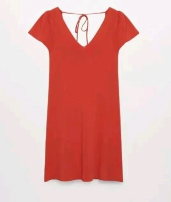 Vestido Mango Tejido Manga Acanalada Talla 6 Nuevo Con Etiquetas Foto 1 de 4