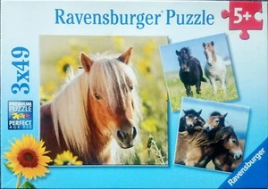 Puzzle Ponys 3 x 49 Teile - Bild 1 von 2
