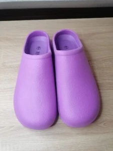 BRIERS PURPLE OUTDOOR GARDENING SLIP ON CLOGS SHOES SIZE UK 6 EU 39 - Picture 1 of 5