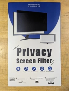 [2 Pack] 22" Computer Monitor Privacy Filter Cover Protect Your Data New, Opened - Afbeelding 1 van 14