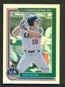 2022 Panini Stars & Stripes LONGEVITY 6/60 #20 SEAN McLAIN Tustin Califonia - Picture 1 of 2