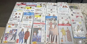 Lot Of 50 Sewing Patterns, Burda, Simplicity, McCall’s, Butterick, Most Uncut - Picture 1 of 10