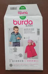 Burda-9456 Boy's & Girl's Coat & Jacket Sewing Pattern Size 6M to 3 Uncut - Picture 1 of 3