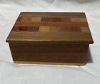 Cute Handmade Wooden Trinket/ Jewelry Box Inlaid Wood