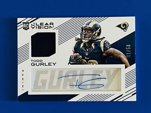 2015 Clear Vision Todd Gurley Rookie Patch Auto Shadow Box Card #CCJ-TG; #d 1/50 - Picture 1 of 2