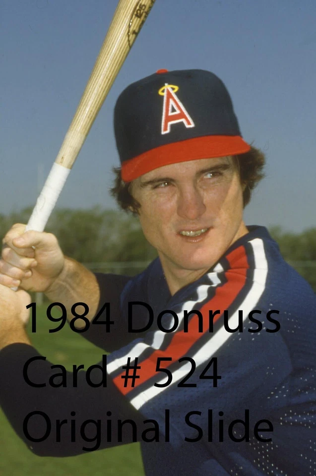 1984 Donruss Bobby Clark L.A. Angels Card #524 Original Negative/Slide RARE - Image 1 of 1