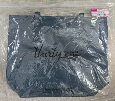 NEW Thirty One Around Town Tote In Peacock Pebble Green Original Packaging  - Image 1 of 4