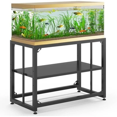 Soporte para pecera 40 galones soporte de metal para acuario almacenamiento de doble capa Foto 1 de 4