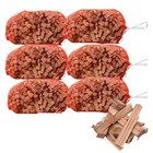 6 NETS QUALITY KINDLING  WOOD LOGS FIREWOOD STOVE 15-17KG  24 HRCOURIER FREE P&P