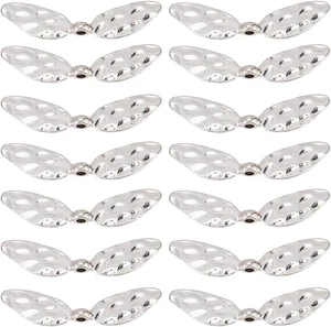 1 Box 60PCS Alloy Angel Beads Wings Beads Metal Silver Small Butterfly Flying Dr - Picture 1 of 12