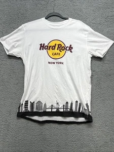 Camiseta Hard Rock Café Hombre Talla Grande Blanca Nueva York - Auténtica Hard Rock - Imagen 1 de 8