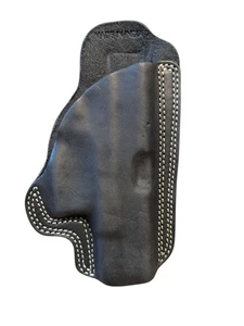 Black Western Belt Holster Leather Fits 1911 Glock 17 19 23 32 Durable GCOV-165B - Picture 1 of 2