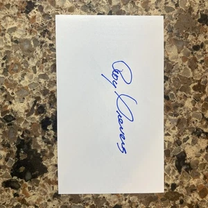 Roy Sievers Signed 3x5 Index Card 5x All-Star, 1949 AL Rookie Of The Year - Picture 1 of 1