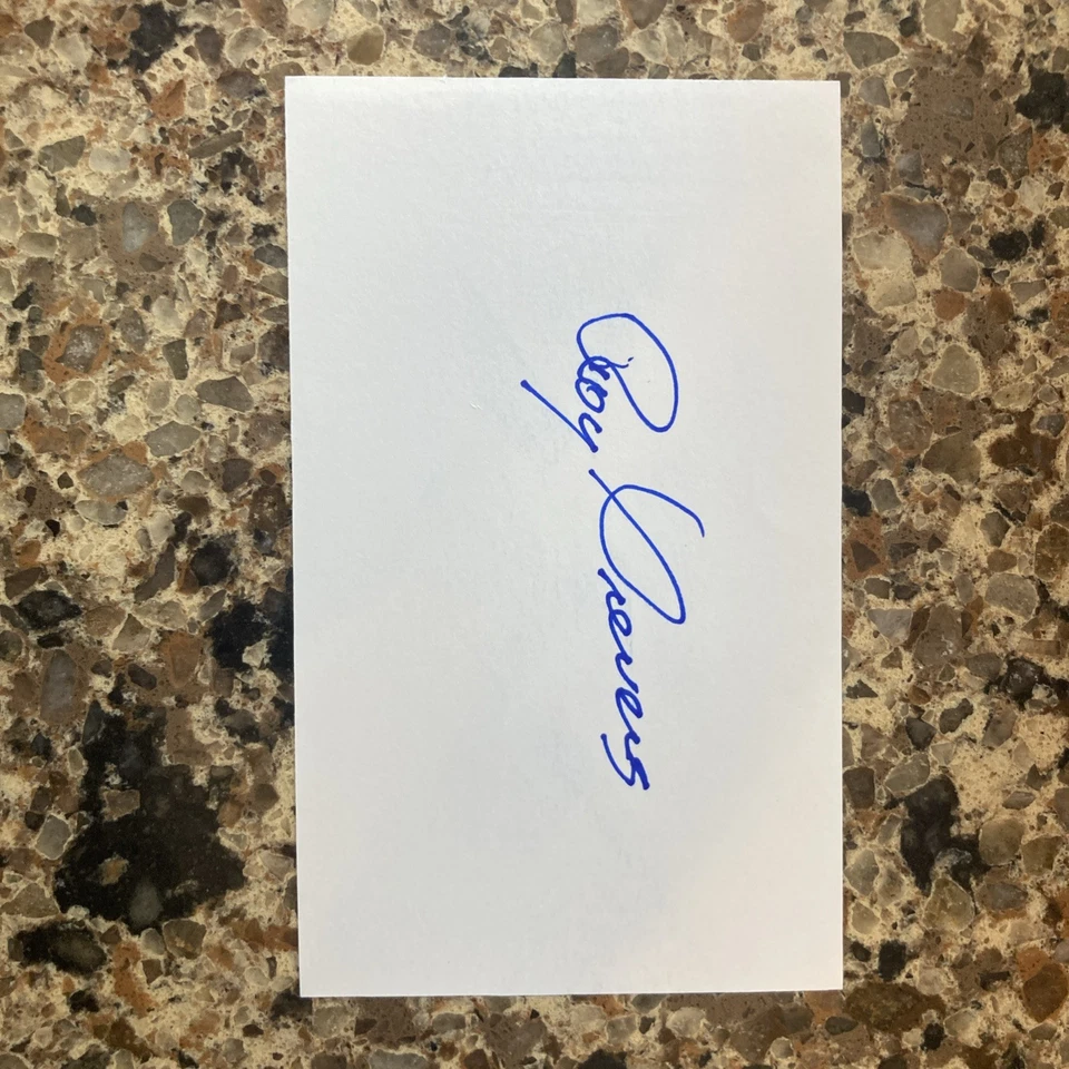 Roy Sievers Signed 3x5 Index Card 5x All-Star, 1949 AL Rookie Of The Year - Image 1 of 1