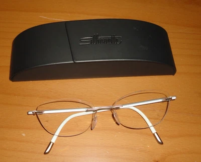 SILHOUETTE 5479 20 6054 Gold / White Eyeglasses FRAMES & Hardshell Case Austria - Image 1 of 4