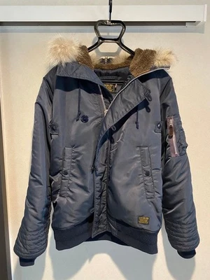 Соседство NH-MM N-3B военная парка темно-синий мех капюшон б/у - Изображение 1 из 4