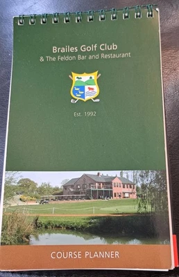 Brailes Golf Club Course Planner Flip Spiral Book - Image 1 of 3