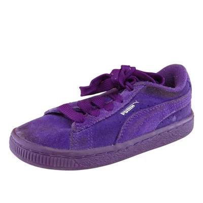 Tênis PUMA infantil feminino 9 roxo médio moda camurça - Imagem 1 de 4