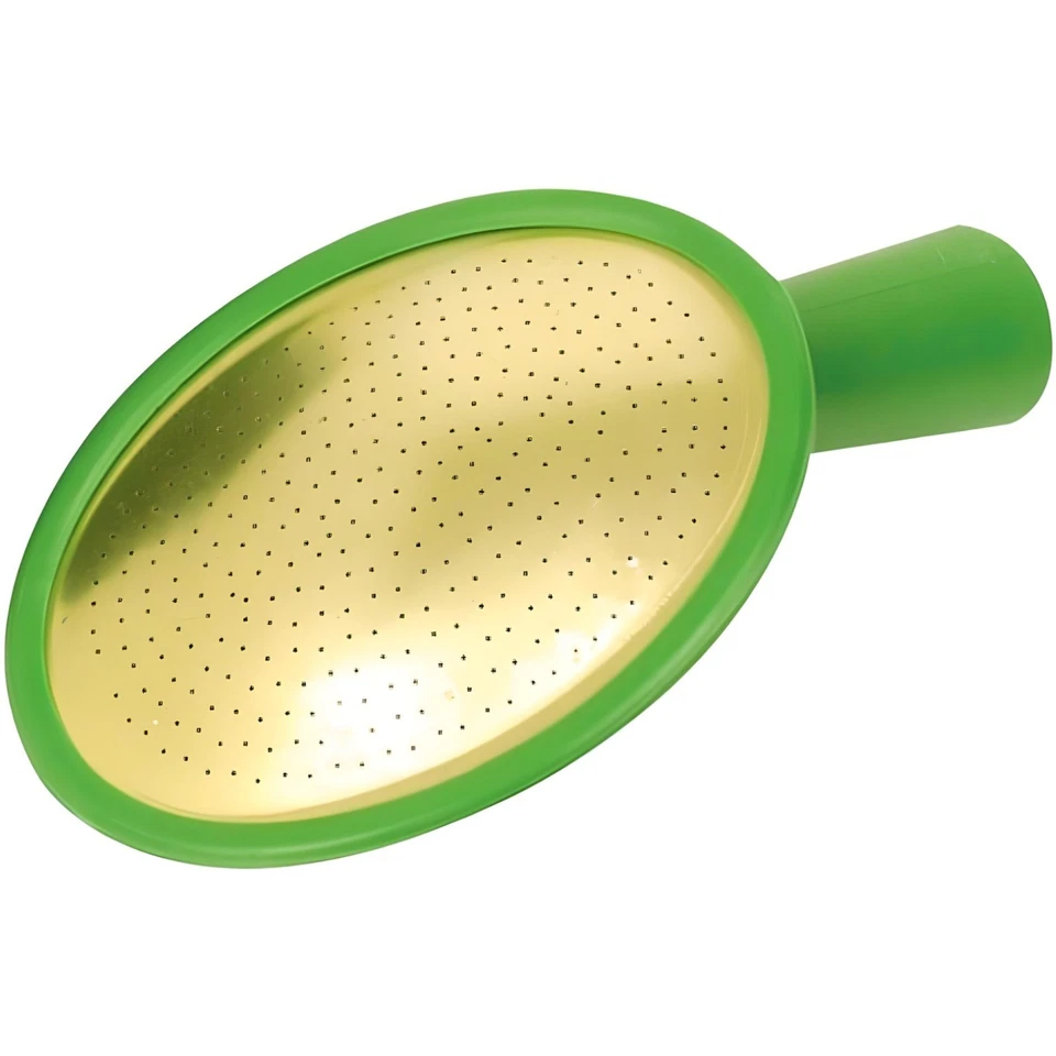 Rosa ovalada gruesa Fine As Rain No. 10 con cara de latón para regaderas Foto 1 de 2