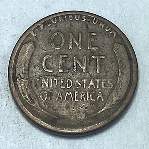1925-S LINCOLN PENNY - ONE CENT - LAMINATION CRACKS -ERROR - Picture 1 of 2