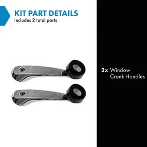 TRQ Window Crank Handle Set Pair Kit for Chrysler Dodge 250 Pickup Truck 150 - Picture 1 of 3