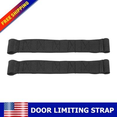 Correa limitadora de puerta ajustable 2 piezas para Jeep Wrangler CJ YJ TJ JK JKU Foto 1 de 4