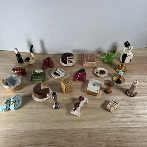 24 LOT Vintage Misc Arcadia Mini Salt & Pepper Shakers BIRTHDAY Cake Worm Book - Picture 1 of 10