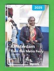 GVB AMSTERDAM - Transport Network Map - Tram Bus Metro Ferry - Summer 2025