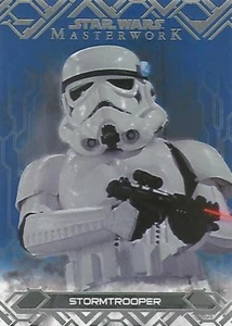 Star Wars Masterwork 2017: #51 "Stormtrooper" Blue Parallel Base Card - Picture 1 of 1