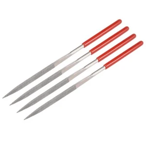 uxcell 4pcs Triangular Diamond Needles File 5mm x 180mm 150 Grit for Metal Gl... - Picture 1 of 4