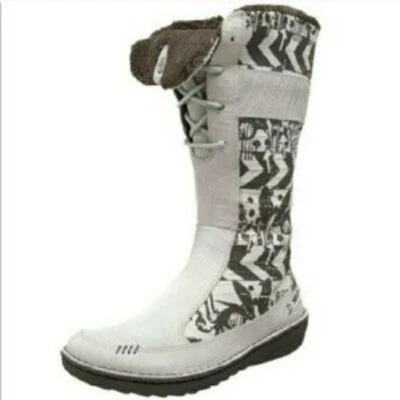 Botas con cordones de cuero Teva x Spider Kiru para mujer talla 6 blanco gris esquí Foto 1 de 4