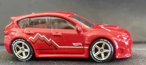 Hot Wheels Subaru WRX STI Red CUSTOM Wheel & Tire Real Riders - Picture 1 of 5