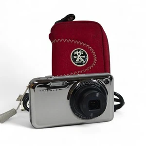 Samsung PL120 14.2MP Digital Camera 5x Silver Chrome, Charger, Crumpler Case - Picture 1 of 9