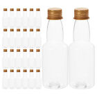 50x 50ml klare Einweg-Saftflaschen aus Kunststoff - Partygeschenk