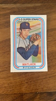 1976 Kelloggs #49 JON MATLACK Mets Kellogg's - Image 1 of 2