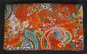 Indian Handmade Bedding Kantha Quilt Bedspread Bohemian Throw Cotton Blanket - Picture 1 of 57