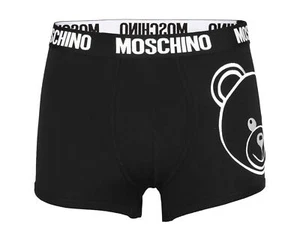 NWT MOSCHINO BOXER TRUNK big embroidered Teddy bear black Italy S us XS - Picture 1 of 2