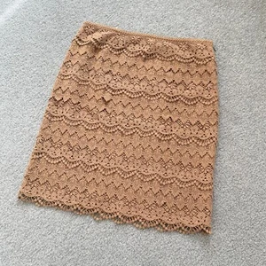 Falda de encaje multicapa J. McLaughlin Tea Stain Sadie 100 % algodón primavera EE. UU. 4 - Imagen 1 de 6