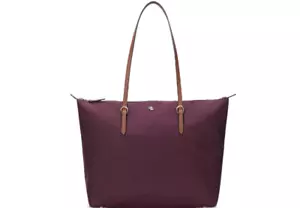 Bolso de Mano Lauren Ralph Lauren Nylon Mediano Keaton - Pinot Noir - Imagen 1 de 4