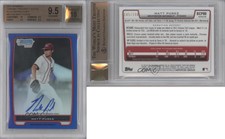 2012 Bowman Chrome Prospects Blue Refractor Matt Purke BGS 9.5 GEM MINT Auto