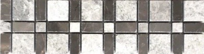 Lucca Design 3 1/4"x12"  Decorative Border Wall Floor Tile Backsplash Bathroom - Image 1 of 2
