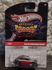Hot Wheels Larry's Garage Custom VW Beetle -Silver/Red -Real Riders - #5/39