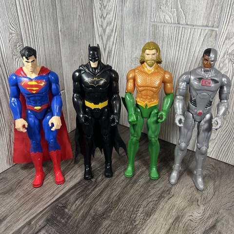 DC  Heroes Unite - CYBORG , AQUAMAN, BATMAN, SUPERMAN - 12" Figures (2020, SML) Cover