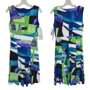 Frank Lyman Dress Size 2 Women's Abstract Print Sleeveless Dress Knee-Length - Picture 1 of 10