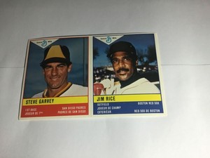 1985 General Mills Baseball Stickers with Steve Garvey & Jim Rice  - mint